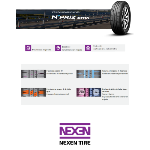 195/60R15 88V NEXEN N'PRIZ SH9i - Imagen 2